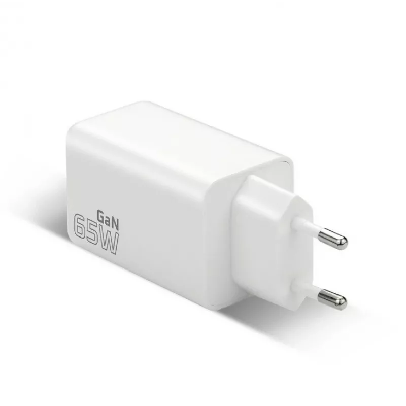 Napájacia nabíjačka everActive SQ-655Q 65W, 1×USB-A + 2×USB-C rýchle nabíjanie
