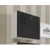 Cama obývacia zostava VIGO 22 biela/čierna lesk