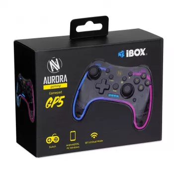 iBox IGP5 Gaming Controller čierny Bluetooth gamepad analógový / digitálny Android, Nintendo Switch, Nintendo Switch Lite, Nintendo Switch OLED, PC, iOS
