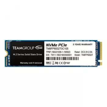 Team Group MP33 - SSD - 2 TB – Interný – M.2 2280 – PCIe 3.0 x4 (NVMe) – čierna (TM8FP6002T0C101)