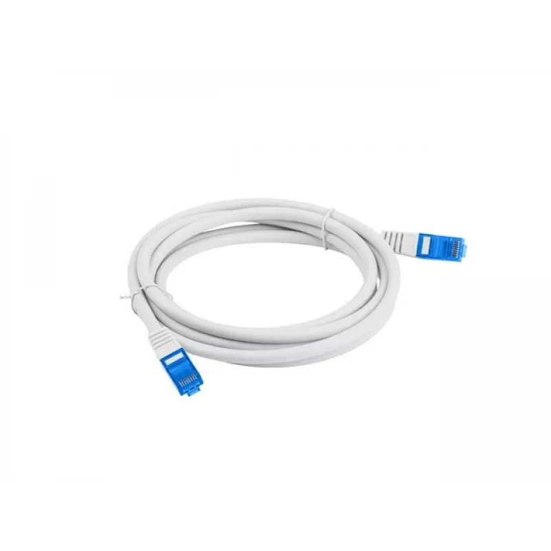 LANBERG Cat6a S/FTP Ethernet kábel PCF6A-10CC-1000-S, 10 m, sivý, CCA, 500 MHz, RJ-45