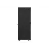 Lanberg FF01-8047-12BL 19-palcová voľne stojaca serverová skriňa 47U, 800x1000 mm, sklenené dvere, LCD, IP20, na zloženie, čierna