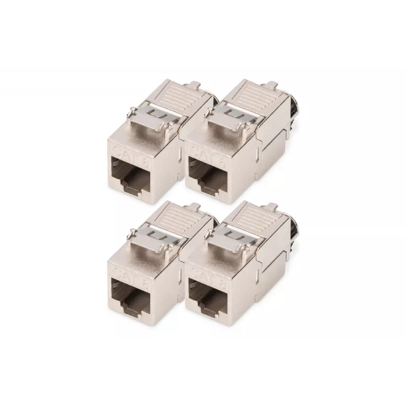 Digitus CAT 8.1 Keystone modul tienený bez nástrojov 4 ks