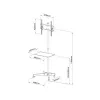 TV stolík/rolovací vozík s kolieskami + rukoväť 23-55 25 kg S-09