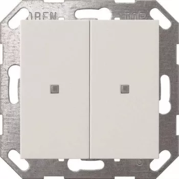 Gira tlačidlo kolíska KNX 2-násobné, čisto biela (model 517303)