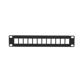 Patchpanel Extralink 12-port UTP 10 palcov kovové puzdro, čierny