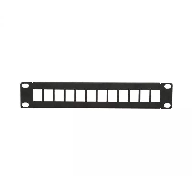 Patchpanel Extralink 12-port UTP 10 palcov kovové puzdro, čierny