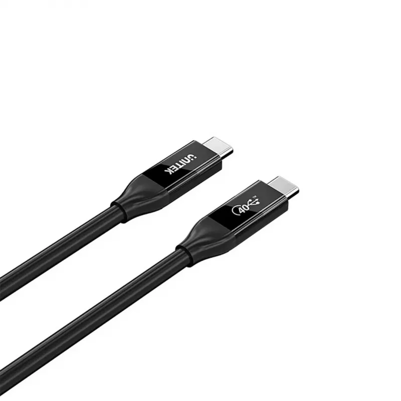USB-C kábel Unitek C14100ABK01-2M – 2 m, 100 W Power Delivery, 40 Gbit/s dáta