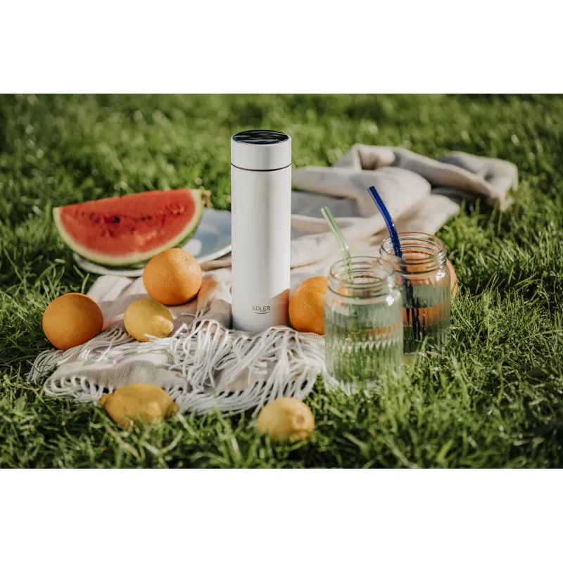 Adler | termofľaša | AD 4506w | materiál nerez/silikón | biela