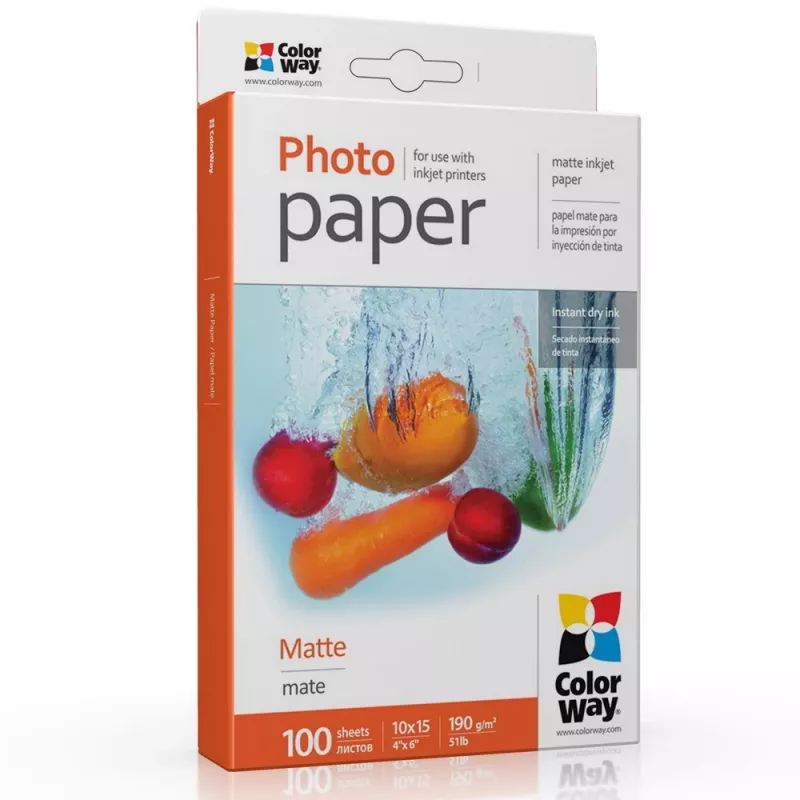 ColorWay - fotopapier - matný - 100 listov -