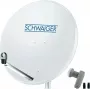 Satelitný tanier SCHWAIGER SPI9960SET2 80 cm s Twin-LNB pre 2 účastníkov