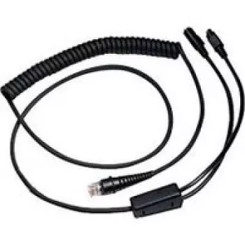 Honeywell - prepínač klávesnice / sieťový kábel - RJ-45 (M) - PS/2, 6-pólový, napájací zdroj - 3,0m - stočený - čierny (CBL-720-300-C00)