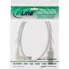 Microconnect USBAB5ANGLED-L USB kábel USB 2.0 5 m USB A USB B biely
