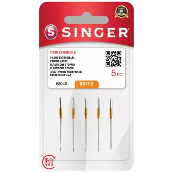 SINGER ihla do šijacieho stroja 2045 SZ12 BLST W/05 N204511M503 – domáca/priemyselná ihla veľkosť 12