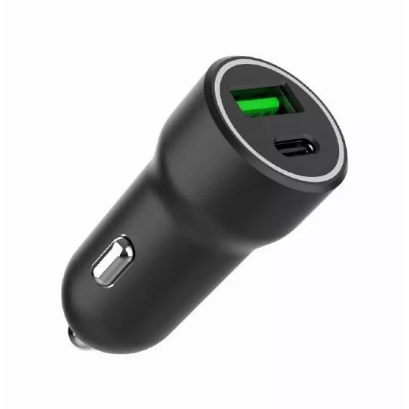 Gembird auto napájací adaptér - USB Type-A & C PD - 20W