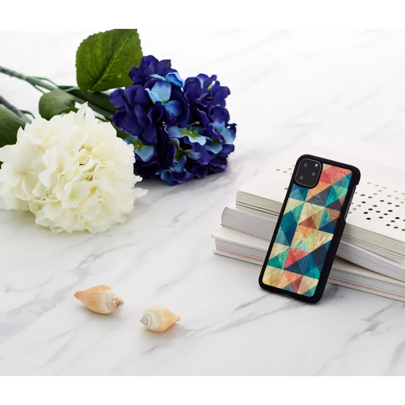 Puzdro na smartfón iKins pre iPhone 11 Pro Max — Mosaic čierne ochranné puzdro