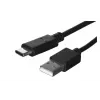 Kábel USB-A na USB-C LANBERG CA-USBO-20CU-0018-BK — USB 2.0, 1,8 m, čierny