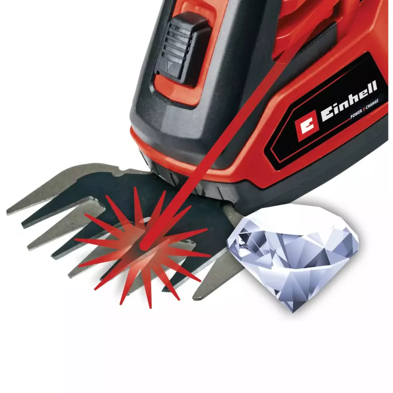 Nožnice na trávu a kríky EINHELL GE-CG 18/100 Li 18 V Li‑Ion 2,5 Ah — bezdrôtový zastrihávač, čepele 100 mm