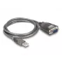 DeLOCK 61400 káblový adaptér USB A RS-232 čierny