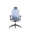 Up Up Athene ergonomická kancelárska stolička čierna, sivá + modrá látka