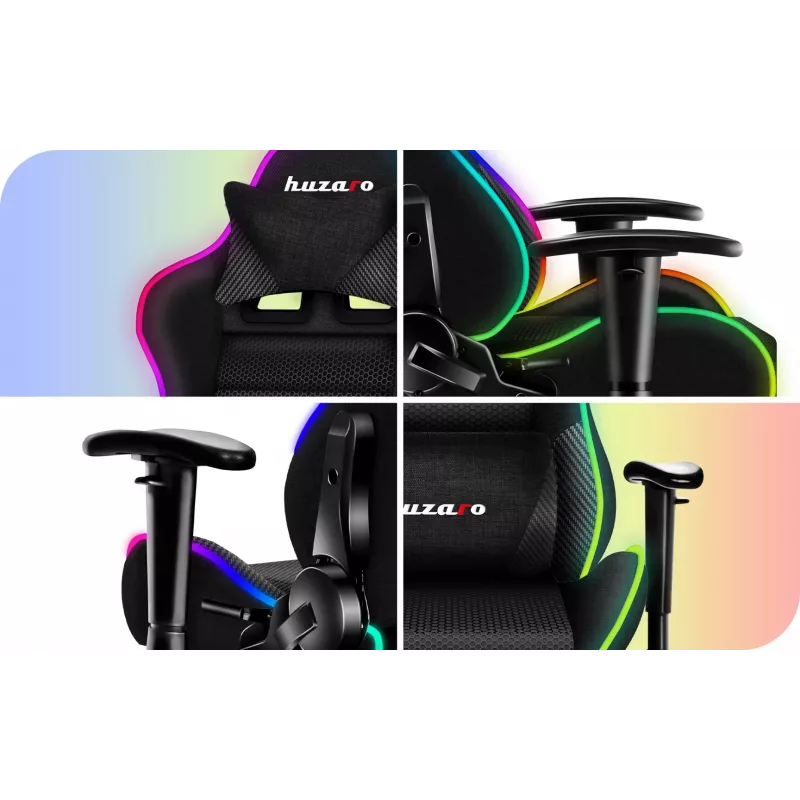 HERNÁ STOLIČKA PRE DETI HUZARO RANGER 6.0 RGB MESH