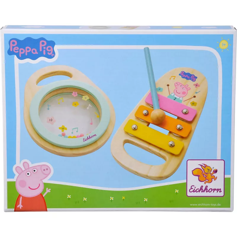 Peppa Pig Wood hudobná sada, hudobná hračka 2-dielna