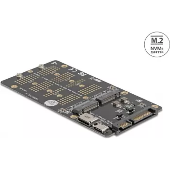 DELOCK M.2 Key M NVMe SSD na OCuLink SFF-8612 konvertor adaptér (model 64294)