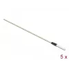 Delock 86781 Čistiace tyčinky na optické vlákna, 15 cm, biele, 5 ks