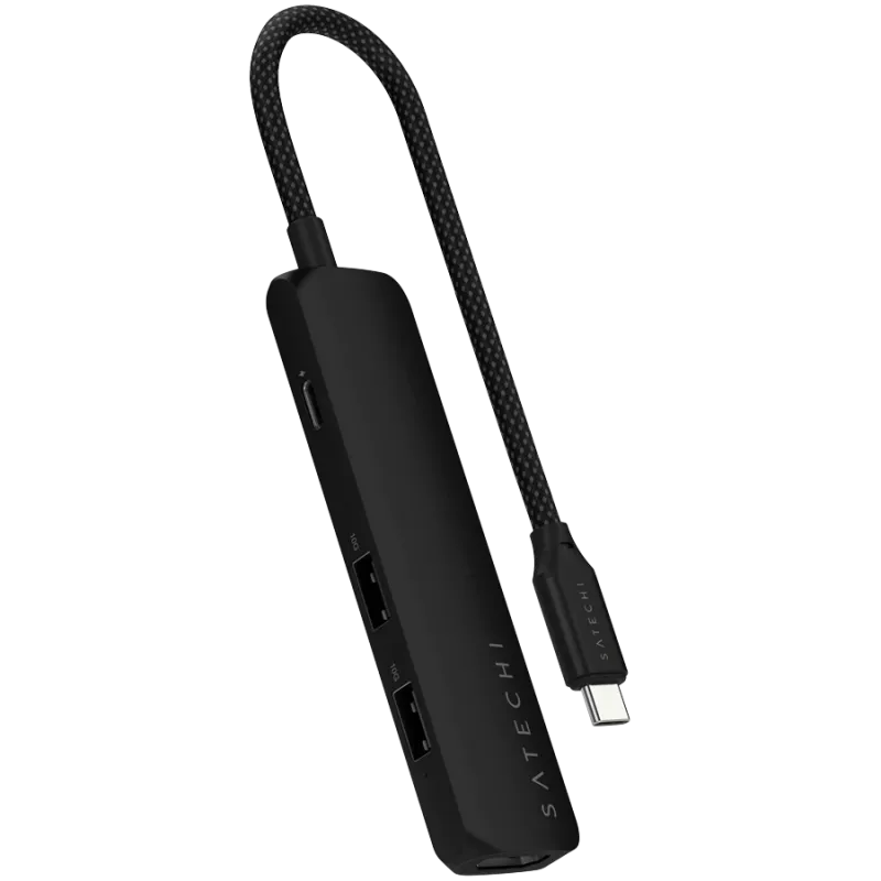 Satechi ST-P4SK rozbočovač USB Type-C 10000 Mbit/s čierny