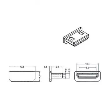 Ochranná krytka konektora HDMI mini-C DeLOCK 64028