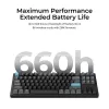Mechanická klávesnica Keychron Q3 Ultra 8K — 80% QWERTY, káblová & Bluetooth, RGB, čierna