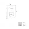 Nástenná nabíjacia stanica pre EV Hager witty one 11 kW 3-fázová s konektorom Type-2, RFID, Bluetooth, 4,5 m kábel, IP55, IK10