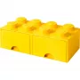 LEGO úložná zásuvka kocka 8 — žltá (model 40061732) úložná zásuvka na kocky a drobné diely