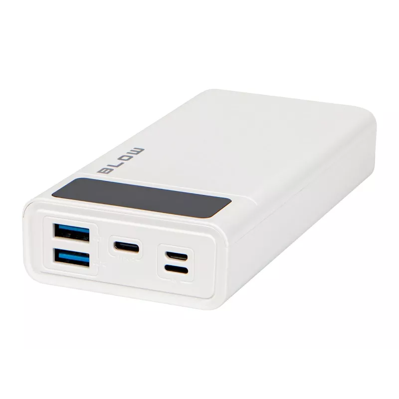 Prenosná powerbanka BLOW PB20E 20000mAh QC+PD 20W s USB-C, 2× USB-A, Lightning vstup, polymérová batéria