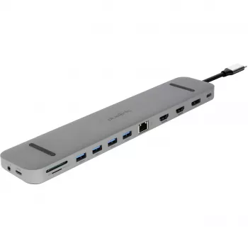 ALLNET PSUC2501 - USB 3.2 Gen 1 (3.1 Gen 1) Type-C - 3,5 mm - DisplayPort - HDMI - RJ-45 - USB 3.2 Gen 1 (3.1 Gen 1) Type-A - USB 3.2 Gen 1 (3.1 Gen 1) Type-C - 3840 x 2160 pixelov