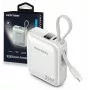 Vention FHEN0 Powerbanka, 10000 mAh, 35 W, vstavaný kábel USB-C, béžová