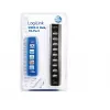 LogiLink UA0096 USB hub 480 Mbit/s čierny