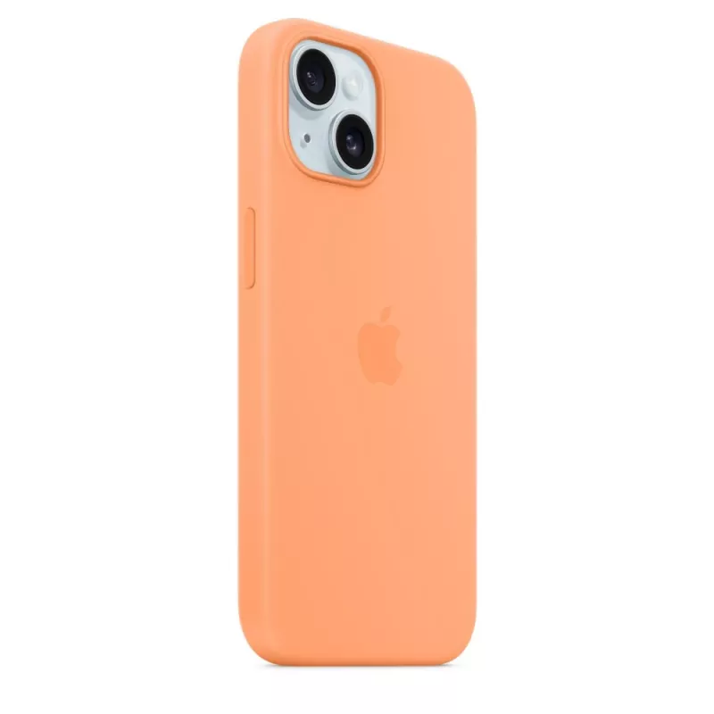 Apple iPhone 15 Silicone Case s MagSafe – Orange Sorbet
