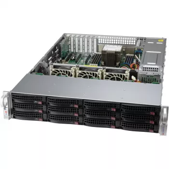 2HE Supermicro skriňa SuperChassis 2U CSE-826BAC12-R802LPB