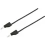 VOLTCRAFT merací vodič [konektor samec 4 mm - konektor samec 4 mm] 1,5 m čierny MSB-300 (MSB-300-1.5-SW)