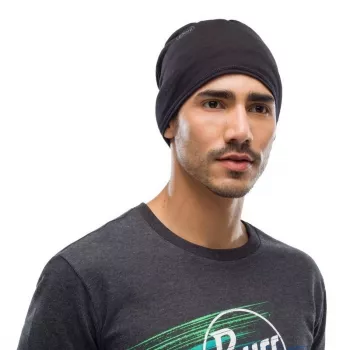 Buff 100637 nákrčník čierny unisex merino vlna bezšvový 47 g – na cyklistiku, turistiku, trekking