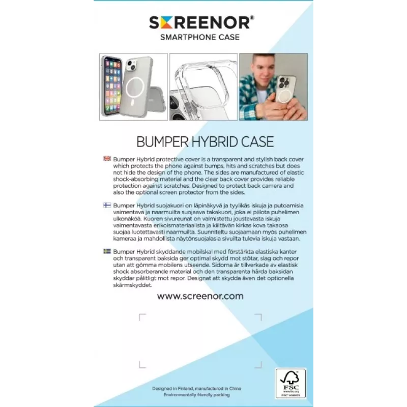 Screenor Bumper iPhone 17 Air MagSafe transparentný