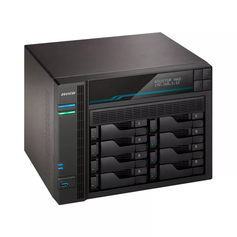 Asustor Lockerstor 10 AS6510T NAS tower Intel Atom® C3538 8 GB DDR4 0 TB ADM čierna