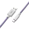 CableMod Classic Coiled CM-CKCA-CW-PW150PW-R špirálový kábel ku klávesnici, USB-C na USB-A, 150 cm, Rum Raisin