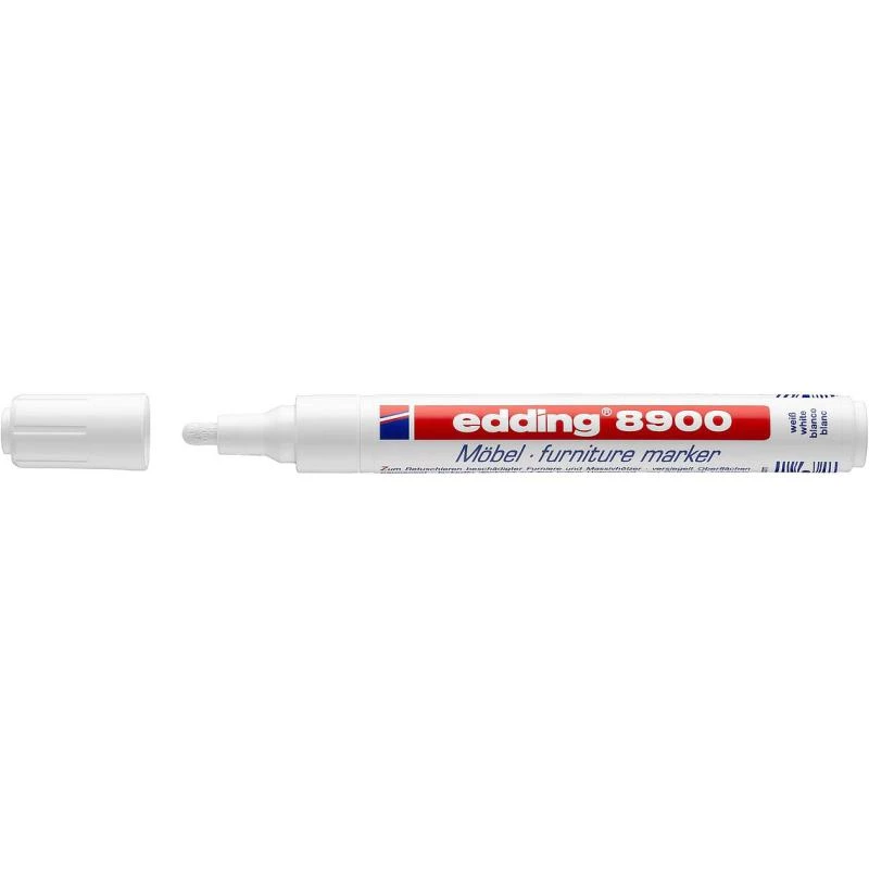 Permanentný marker Edding 8750 guľatý hrot biely
