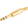 Stereo jack konektor ShiverPeaks 50200-G 6,3 mm pozlátený kovový konektor