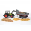 Hračkársky traktor Bruder Claas Nectis 267 F so sklápacím prívesom