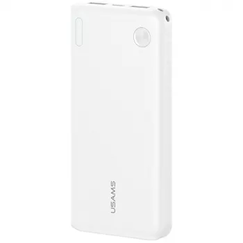 Powerbanka usams PB83 10000mAh PD 2×USB-A USB-C biela