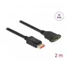 DisplayPort predlžovací kábel pre montáž do panelu DeLOCK 8K 60 Hz 2 m