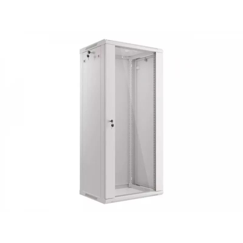 Lanberg WF01-6427-10S rack rozvádzač 27U nástenný rack biely